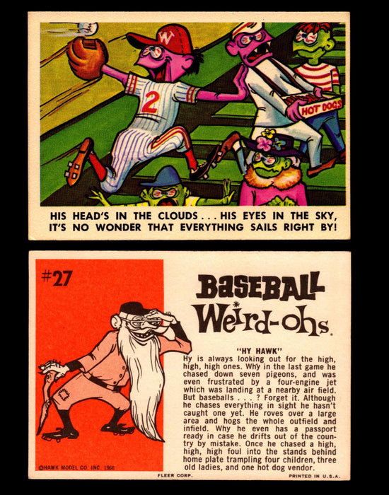 Weird-ohs BaseBall 1966 Fleer Vintage Card You Pick Singles #1-66 #27 Hy Hawk  - TvMovieCards.com
