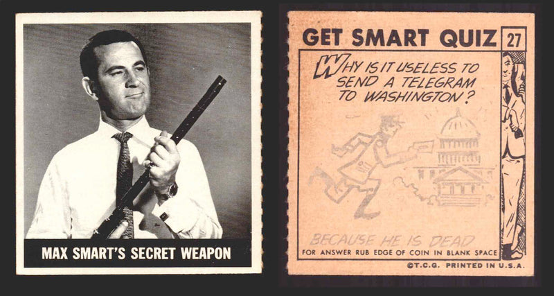 1966 Get Smart Topps Vintage Trading Cards You Pick Singles #1-66 #27  - TvMovieCards.com