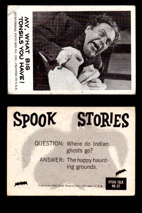 1961 Spook Stories Series 1 Leaf Vintage Trading Cards You Pick Singles #1-#72 #27  - TvMovieCards.com