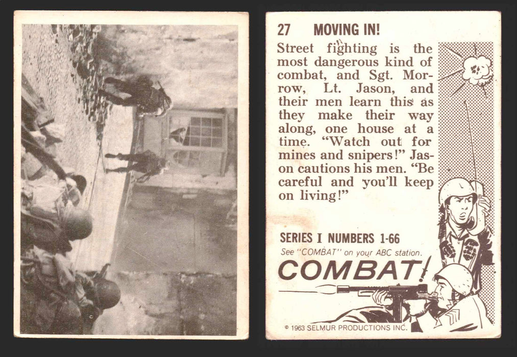 1963 Combat Series I Donruss Selmur Vintage Card You Pick Singles #1-66 27   Moving In!  - TvMovieCards.com