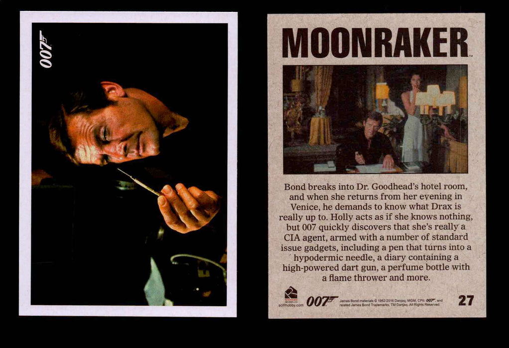 James Bond Archives Spectre Moonraker Movie Throwback U Pick Single Cards #1-61 #27  - TvMovieCards.com