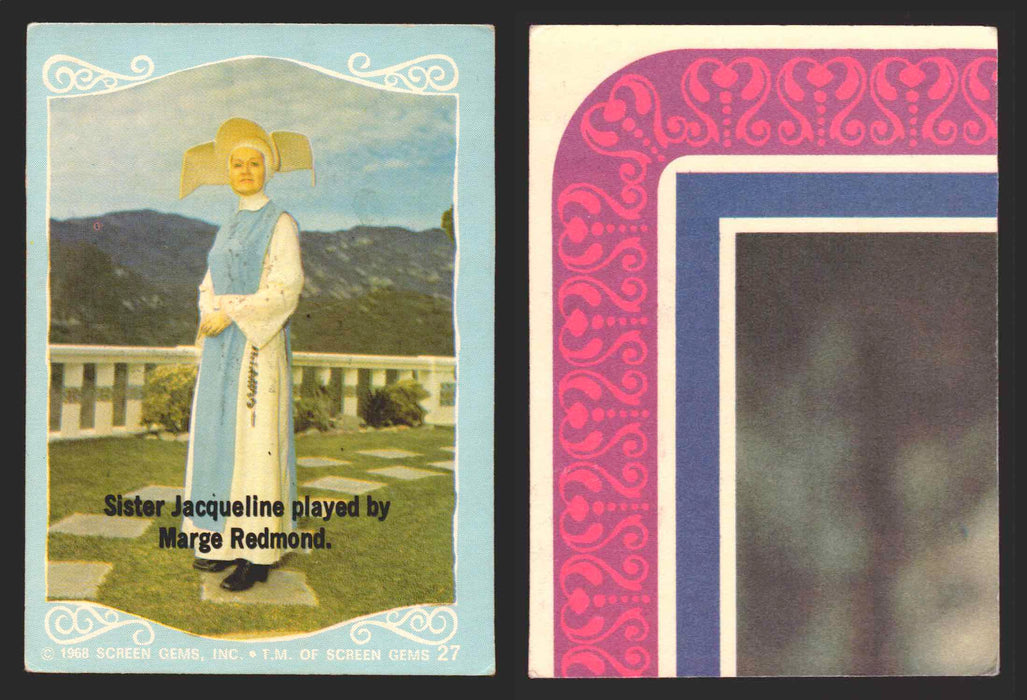 The Flying Nun Vintage Trading Card You Pick Singles #1-#66 Sally Field Donruss 27   Sister Jacqueline played by Marge Redmond.  - TvMovieCards.com