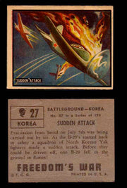 1950 Freedom's War Korea Topps Vintage Trading Cards You Pick Singles #1-100 #27  - TvMovieCards.com