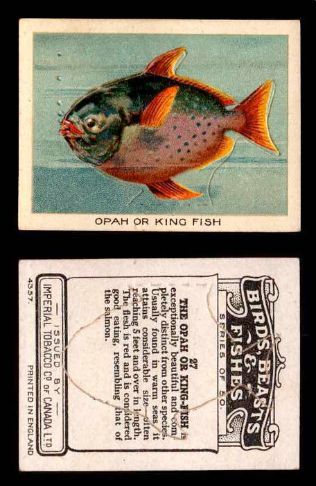 1923 Birds, Beasts, Fishes C1 Imperial Tobacco Vintage Trading Cards Singles #27 Opah or King Fish  - TvMovieCards.com