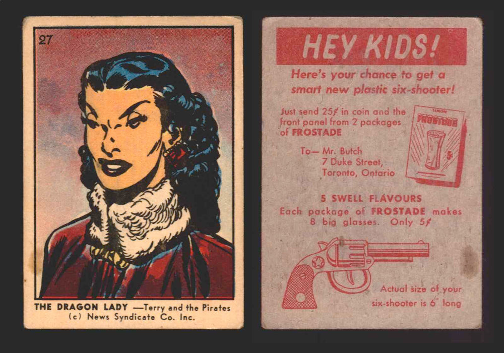 1951 Color Comic Cards Vintage Trading Cards You Pick Singles #1-#39 Parkhurst #	27  - TvMovieCards.com