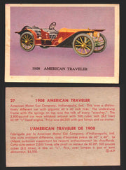 1959 Parkhurst Old Time Cars Vintage Trading Card You Pick Singles #1-64 V339-16 27	1908 American Traveler  - TvMovieCards.com