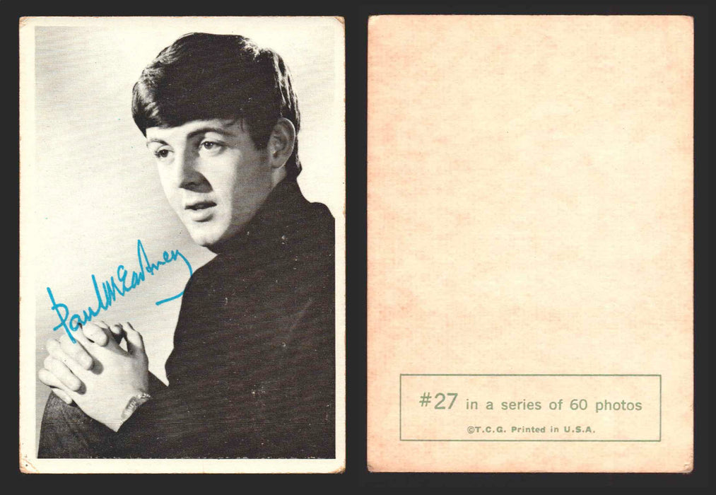 Beatles Series 1 Topps 1964 Vintage Trading Cards You Pick Singles #1-#60 #27  - TvMovieCards.com