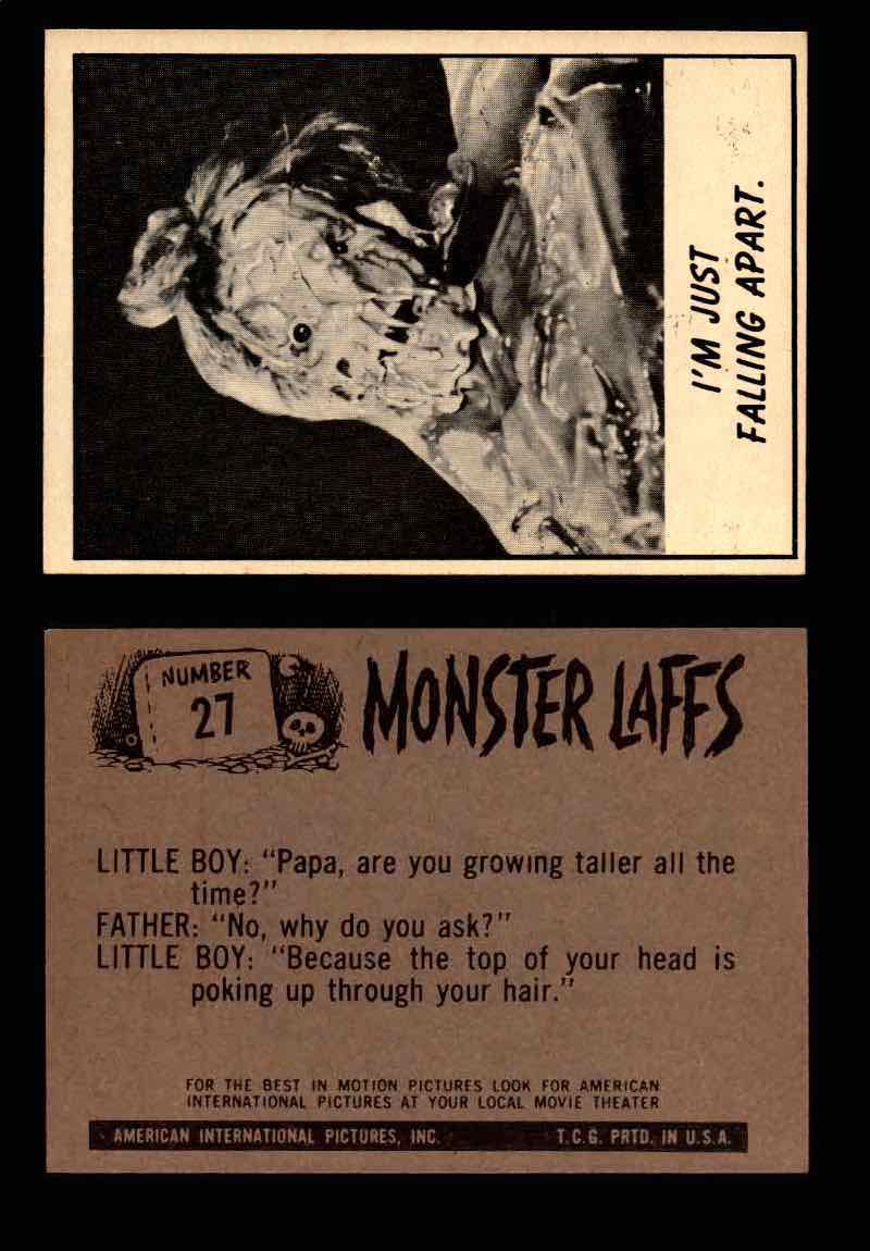 Monster Laffs 1966 Topps Vintage Trading Card You Pick Singles #1-66 #27  - TvMovieCards.com