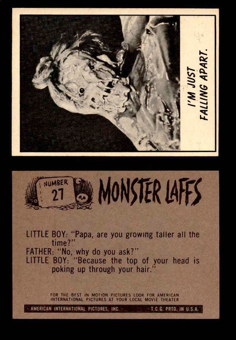 Monster Laffs 1966 Topps Vintage Trading Card You Pick Singles #1-66 #27  - TvMovieCards.com