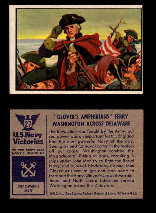 1954 U.S. Navy Victories Bowman Vintage Trading Cards You Pick Singles #1-48 #27  - TvMovieCards.com