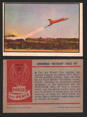 1954 Power For Peace Vintage Trading Cards You Pick Singles #1-96 27   Unmanned "Matador" Takes Off  - TvMovieCards.com