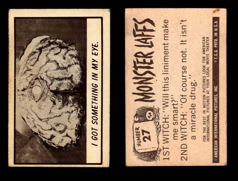 1966 Monster Laffs Midgee Vintage Trading Card You Pick Singles #1-108 Horror #27  - TvMovieCards.com