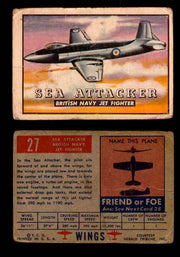1952 Wings Topps TCG Vintage Trading Cards You Pick Singles #1-100 #27  - TvMovieCards.com