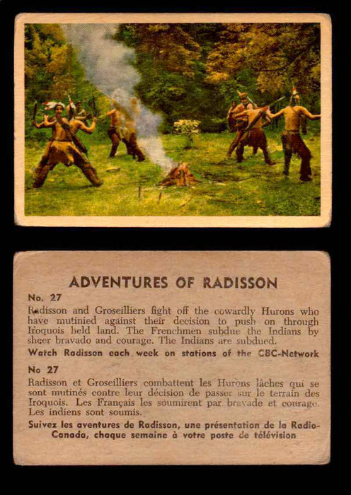 1957 Adventures of Radisson (Tomahawk) TV Vintage Card You Pick Singles #1-50 #27  - TvMovieCards.com