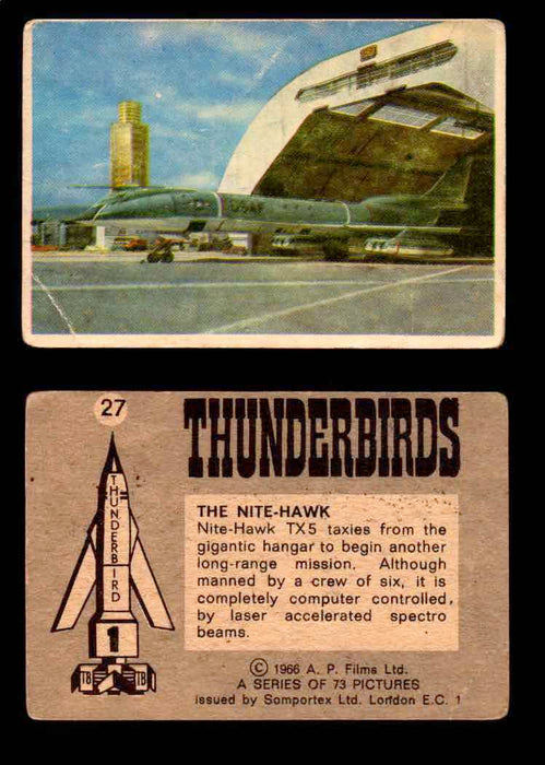 Thunderbirds Vintage Trading Card Singles #1-72 Somportex 1966 #27  - TvMovieCards.com