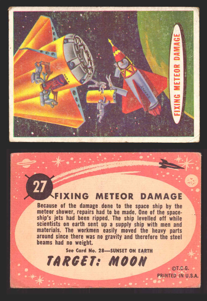 Space Cards Target Moon Cards Topps Trading Cards #1-88 You Pick Singles 27   Fixing Meteor Damage  - TvMovieCards.com