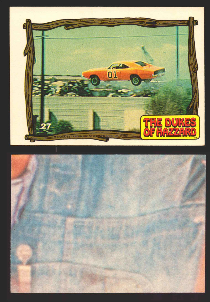 1983 Dukes of Hazzard Vintage Trading Cards You Pick Singles #1-#44 Donruss 27B   General Lee flying through the air  - TvMovieCards.com