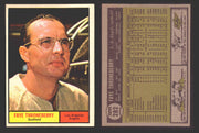 1961 Topps Baseball Trading Card You Pick Singles #200-#299 VG/EX #	282 Faye Throneberry - Los Angeles Angels  - TvMovieCards.com