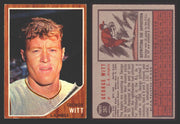 1962 Topps Baseball Trading Card You Pick Singles #200-#299 VG/EX #	287 George Witt - Los Angeles Angels  - TvMovieCards.com