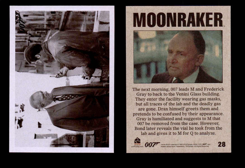 James Bond Archives Spectre Moonraker Movie Throwback U Pick Single Cards #1-61 #28  - TvMovieCards.com
