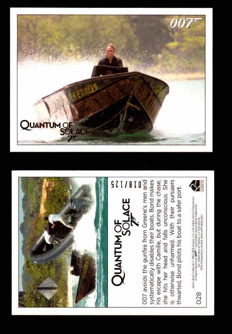 James Bond Archives Quantum of Solace Gold Parallel You Pick Single Cards #1-90 #28  - TvMovieCards.com