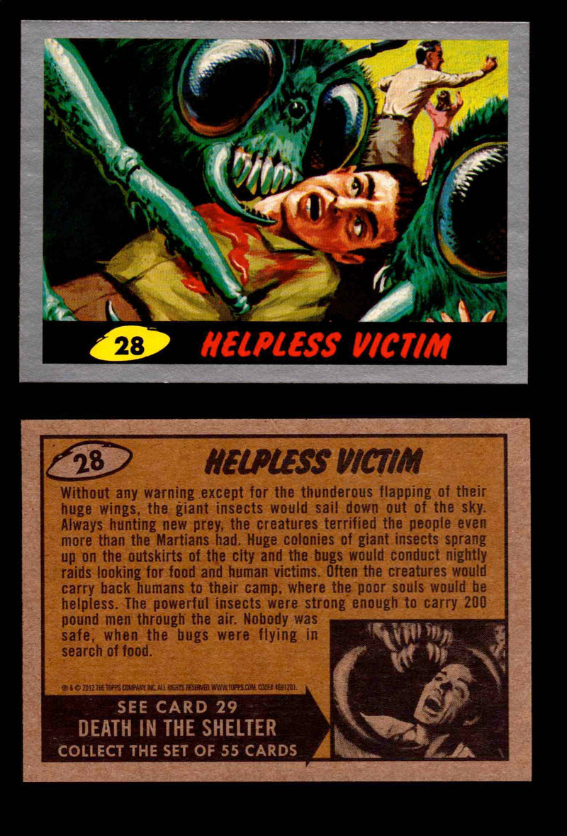 2012 Mars Attacks Silver Parallel You Pick Single Trading Card #1-55 Topps #28  - TvMovieCards.com