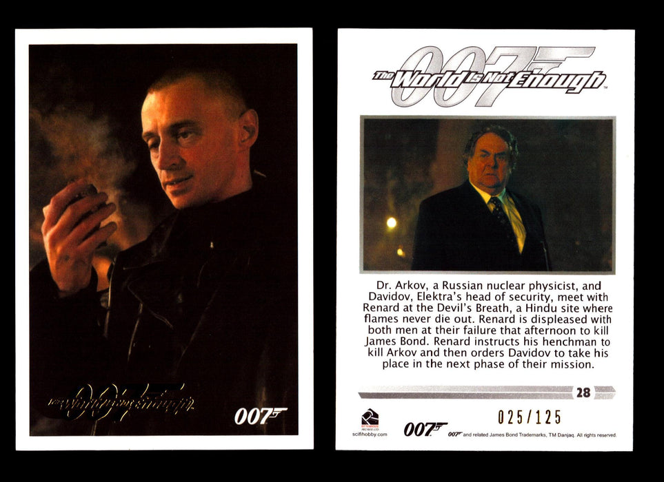 James Bond Classics 2016 World is Not Enough Gold Foil Parallel Card You Pick Nu #28  - TvMovieCards.com