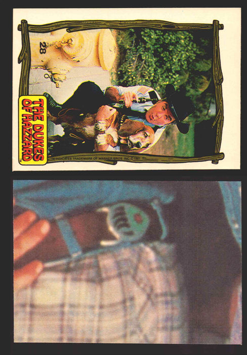 1983 Dukes of Hazzard Vintage Trading Cards You Pick Singles #1-#44 Donruss 28   Roscoe and Flash (Roscoe's dog)  - TvMovieCards.com
