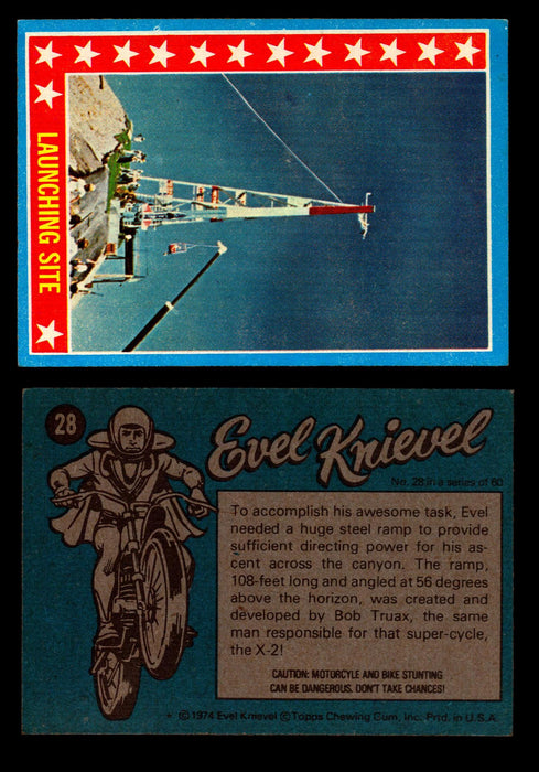 Evel Knievel Topps 1974 Vintage Trading Cards You Pick Singles #1-60 #28  - TvMovieCards.com
