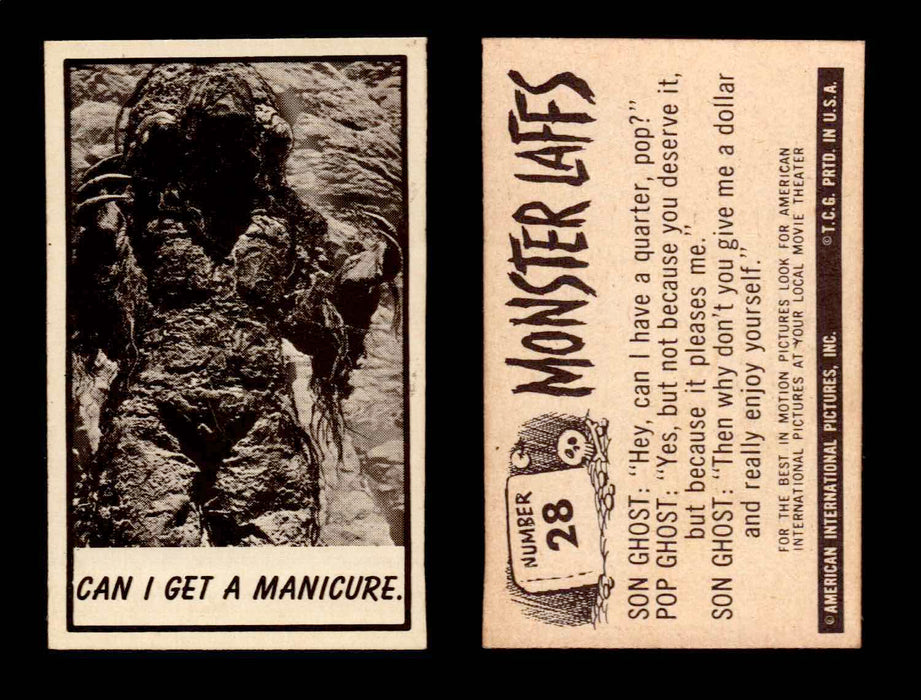 1966 Monster Laffs Midgee Vintage Trading Card You Pick Singles #1-108 Horror #28  - TvMovieCards.com