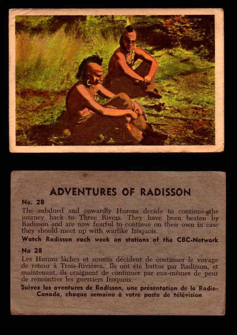 1957 Adventures of Radisson (Tomahawk) TV Vintage Card You Pick Singles #1-50 #28  - TvMovieCards.com