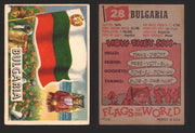 1956 Flags of the World Vintage Trading Cards You Pick Singles #1-#80 Topps 28	Bulgaria  - TvMovieCards.com