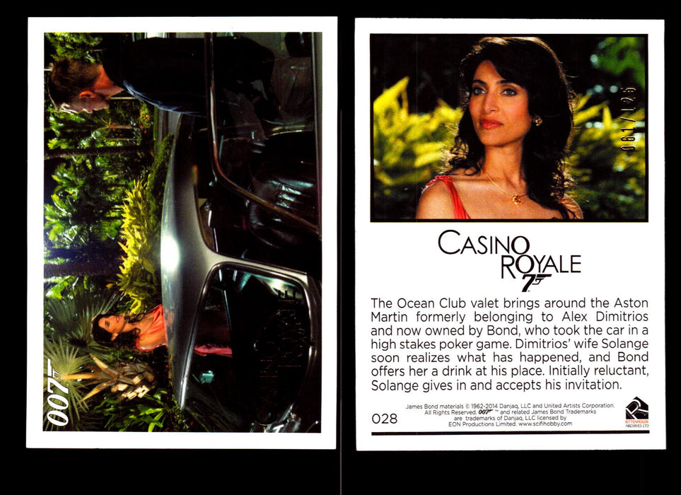 James Bond Archives 2014 Casino Royal Gold Parallel Card You Pick Number #28  - TvMovieCards.com