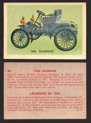 1959 Parkhurst Old Time Cars Vintage Trading Card You Pick Singles #1-64 V339-16 28	1906 Eldredge  - TvMovieCards.com
