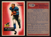 1955 Bowman Football Trading Card You Pick Singles #1-#160 VG/EX #28 Jack Christiansen (HOF)  - TvMovieCards.com