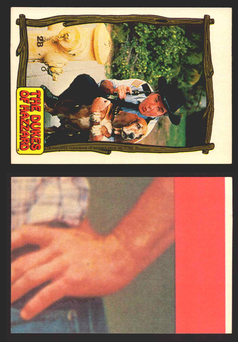 1983 Dukes of Hazzard Vintage Trading Cards You Pick Singles #1-#44 Donruss 28C   Roscoe and Flash (Roscoe's dog)  - TvMovieCards.com
