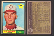 1961 Topps Baseball Trading Card You Pick Singles #200-#299 VG/EX #	292 Jim Baumer - Cincinnati Reds RC  - TvMovieCards.com