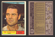 1961 Topps Baseball Trading Card You Pick Singles #200-#299 VG/EX #	293 Tom Sturdivant - Washington Senators  (creased)  - TvMovieCards.com