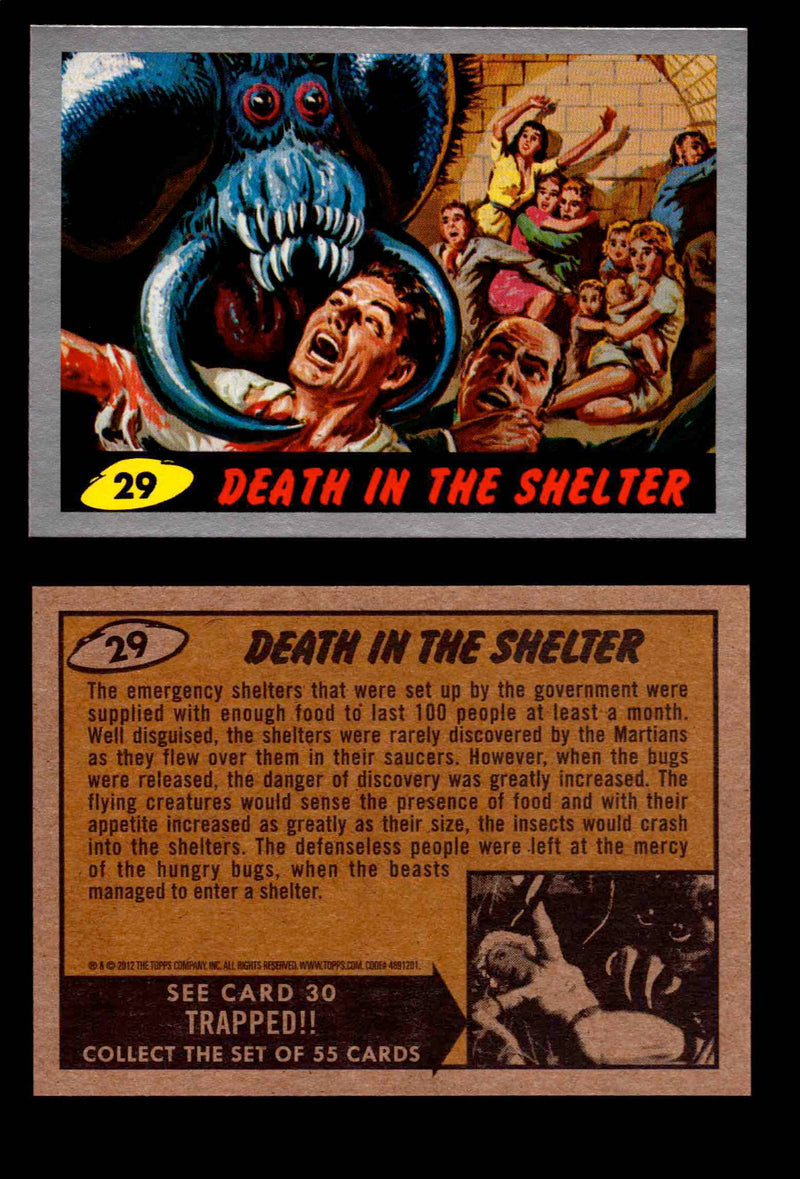 2012 Mars Attacks Silver Parallel You Pick Single Trading Card #1-55 Topps #29  - TvMovieCards.com
