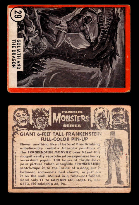 Famous Monsters 1963 Vintage Trading Cards You Pick Singles #1-64 #29  - TvMovieCards.com