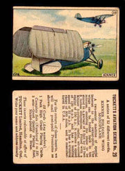 1929 Tucketts Aviation Series 1 Vintage Trading Cards You Pick Singles #1-52 #29 Kinner Folding Wing Monoplane  - TvMovieCards.com