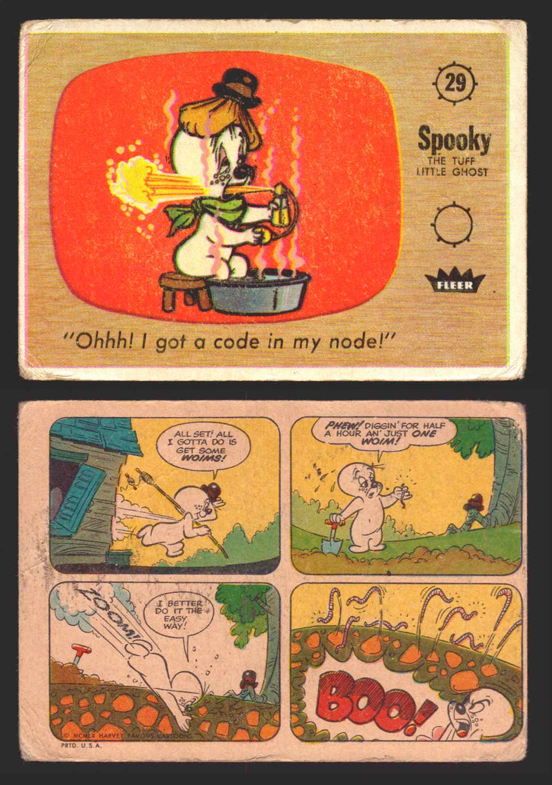 1960 Casper The Ghost Fleer Vintage Trading Card You Pick Singles #1-#66 29   "Ohhh! I got a code in my node!"  - TvMovieCards.com