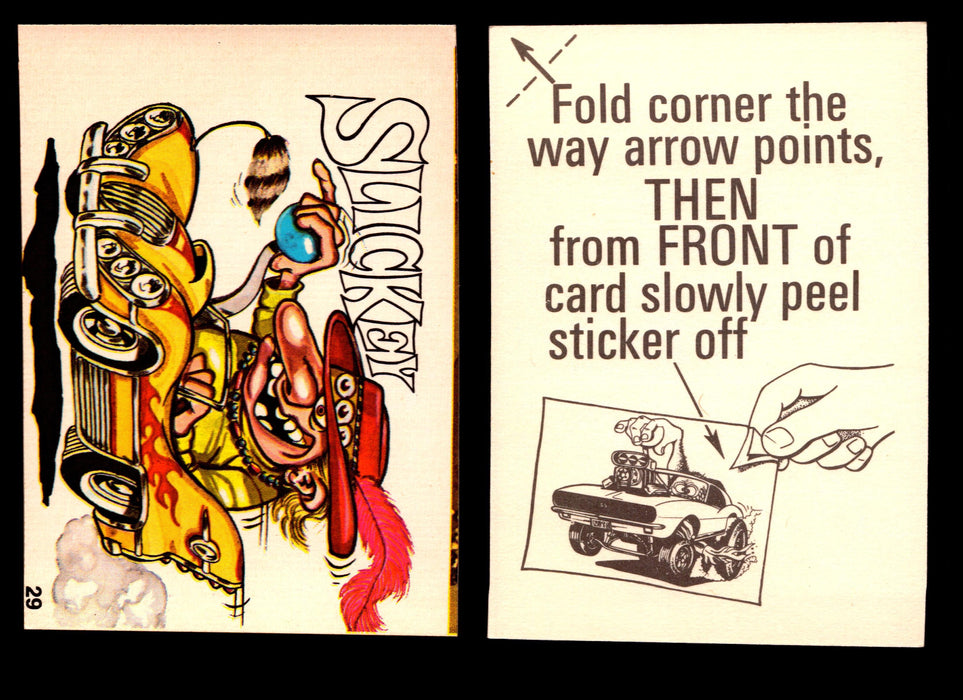 Fabulous Odd Rods Vintage Sticker Cards 1973 #1-#66 You Pick Singles   - TvMovieCards.com