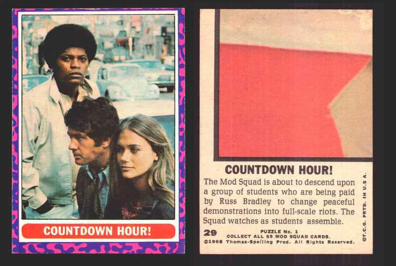1969 The Mod Squad Vintage Trading Cards You Pick Singles #1-#55 Topps 29   Countdown Hour!  - TvMovieCards.com