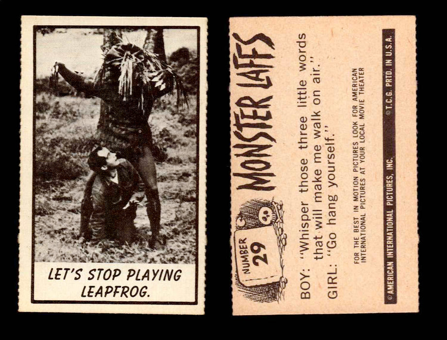 1966 Monster Laffs Midgee Vintage Trading Card You Pick Singles #1-108 Horror #29  - TvMovieCards.com