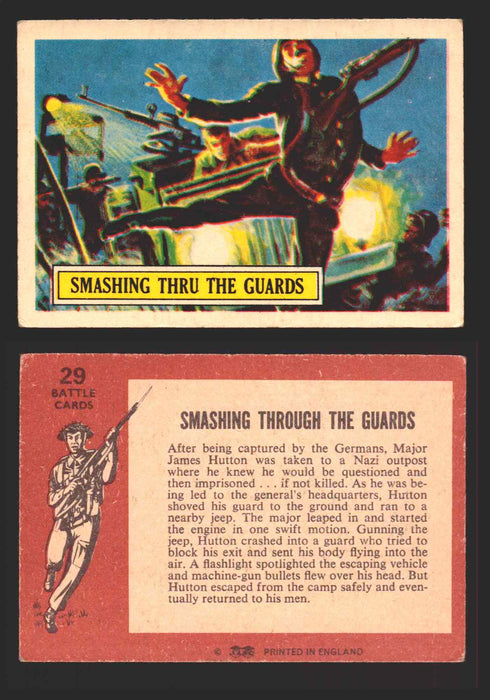 1965 Battle World War II A&BC Vintage Trading Card You Pick Singles #1-#73 29   Smashing thru the Guards  - TvMovieCards.com