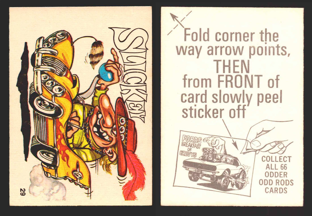 1970 Odder Odd Rods Donruss Vintage Trading Cards #1-66 You Pick Singles 29   Slickey  - TvMovieCards.com