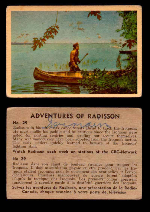 1957 Adventures of Radisson (Tomahawk) TV Vintage Card You Pick Singles #1-50 #29  - TvMovieCards.com