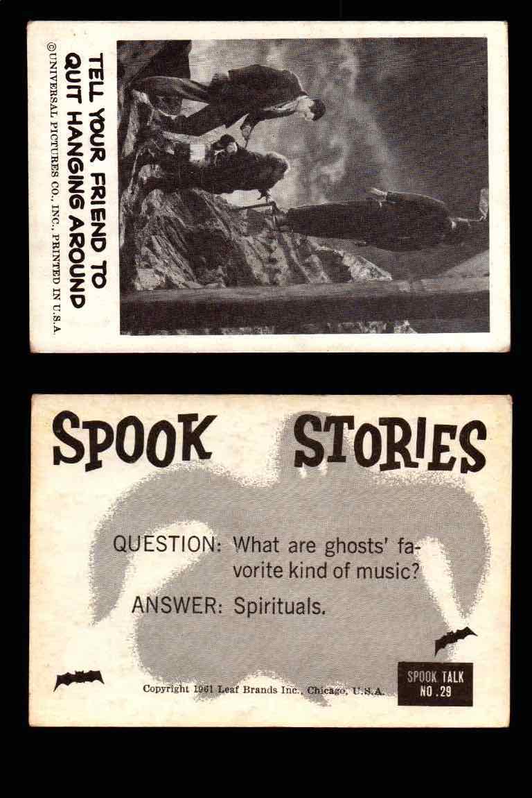 1961 Spook Stories Series 1 Leaf Vintage Trading Cards You Pick Singles #1-#72 #29  - TvMovieCards.com