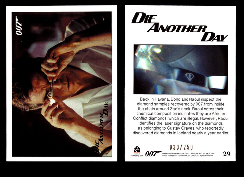 James Bond Archives 2017 Final Edition Die Another Day Gold Parallel Card Single #29  - TvMovieCards.com